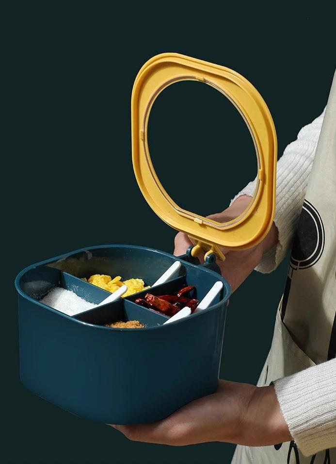 Random Color Spice Box Set With Spoon's | Spices Box | Kitchen Accessories