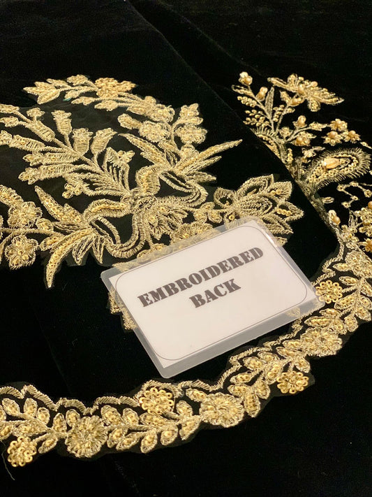 Inzik Velvet Fancy Dress| Velvet Heavy Embroidery Dress| New Velvet Dress