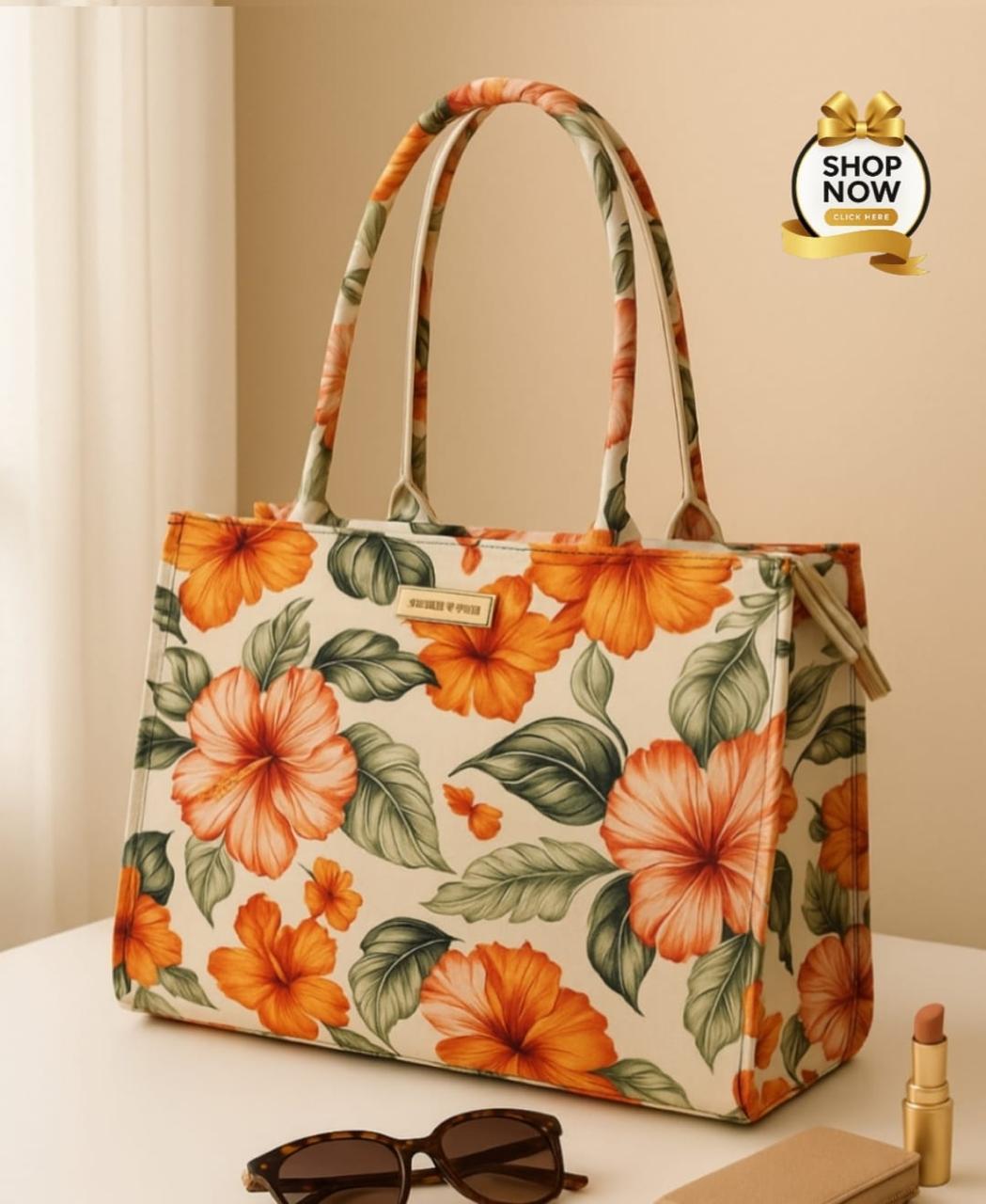 High Quality Big Size Canvas Tote Bag with Inside Pocket β Durable & Stylish | Beautiful Stylish Handbag π