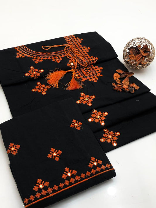 New Winter Collection| Polly Cotton 2 Piece Suit | Embroidery 2 Piece Dress