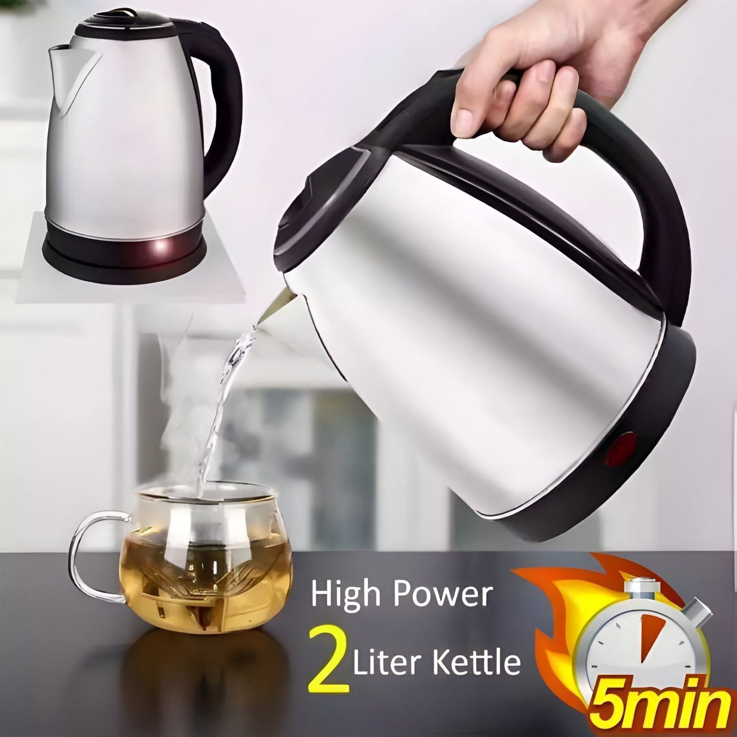 Stainless steel Kettle| Automatic Electric Kettle| High Quality Electric Kettle