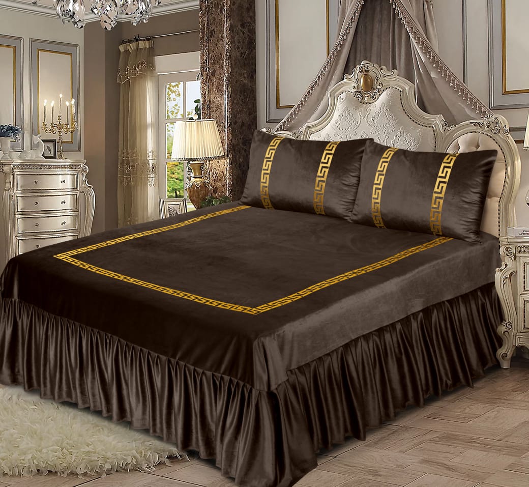 Velvet Bridal Bedsheet| Trending Bedsheets| Shiny Velvet Bedsheet| Beautiful Bedsheet| Velvet Bedsheet| Luxury Style Bedsheet