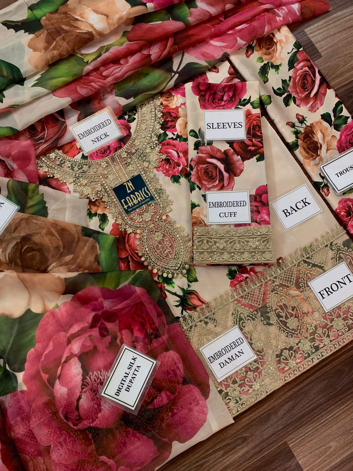 IZNIK Fantastic Digital printed Unstitched suit