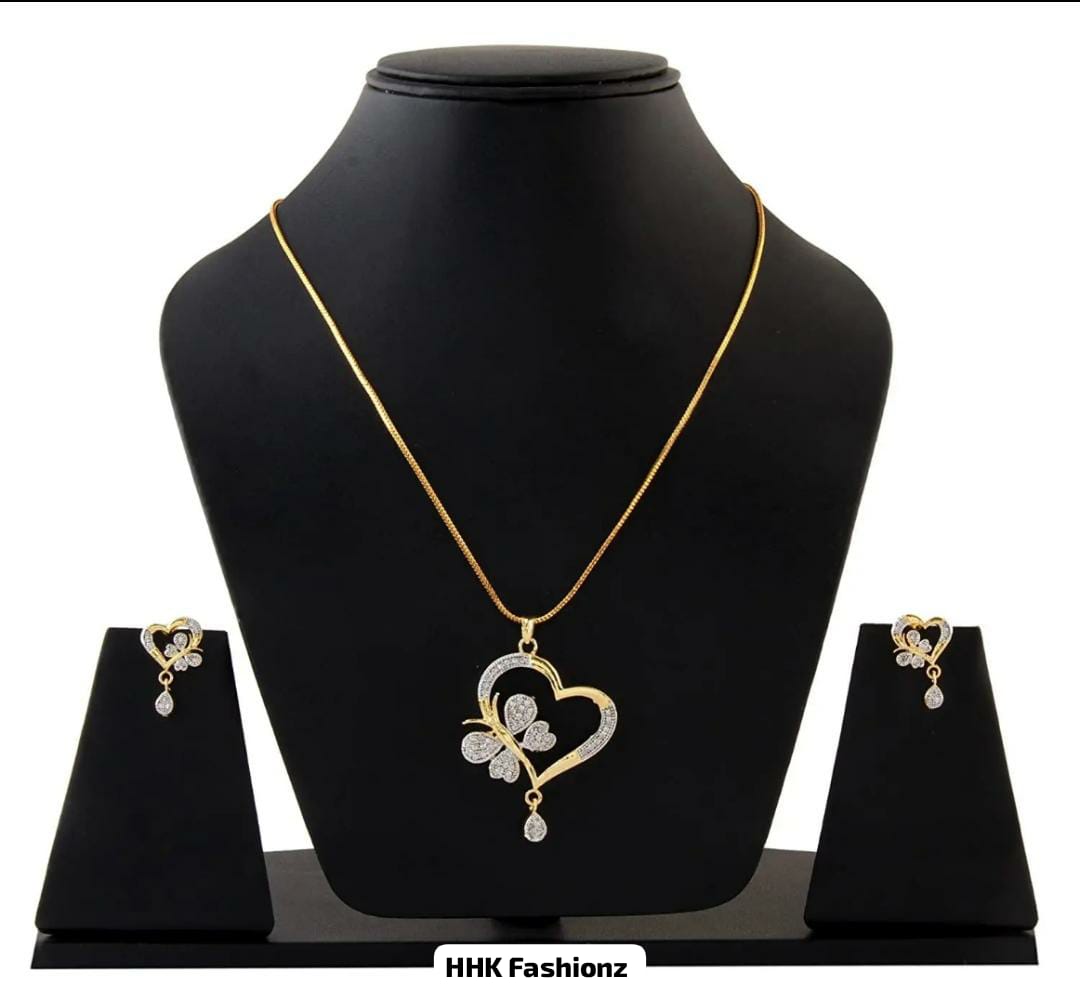 💖 Beautiful Butterfly 🦋 Heart ❤ Locket Earrings Set