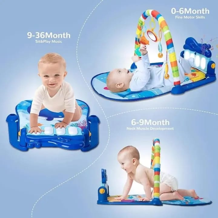 Imported High-Quality Baby Play Gym / Play Mat with Music 🎵
