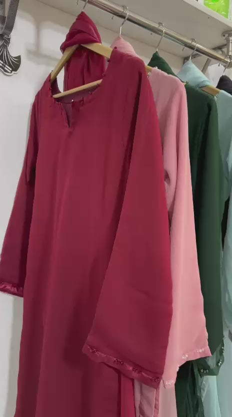 Baroque Luxury Chiffon 3PC Suit | Pearl Chiffon Dress | Stitched Stylish Dress | Formal Chiffon Dress