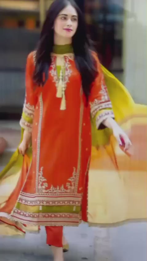 Omal 6119 Summer Collection 2026 | Heavy Embroidered Lawn Suit | Branded Lawn Dress