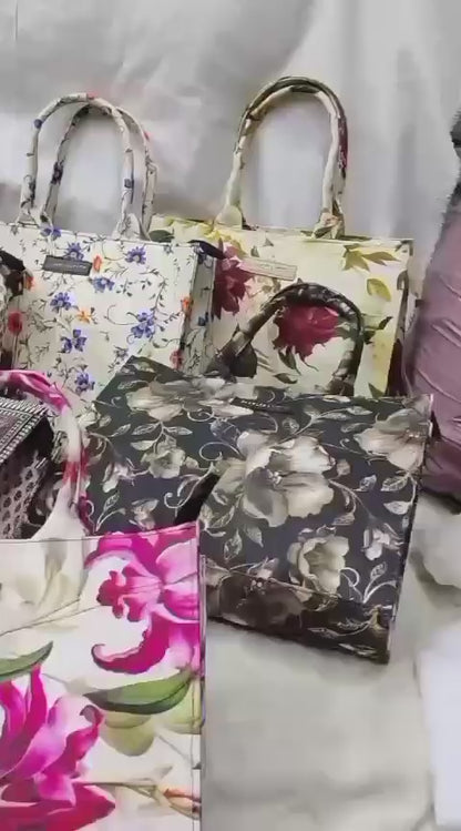 High Quality Big Size Canvas Tote Bag with Inside Pocket – Durable & Stylish | Beautiful Stylish Handbag 👜