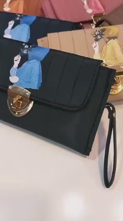 Branded Hand Clutch| Hijab Girl Hand Clutch For Girls| Clutch For Girls