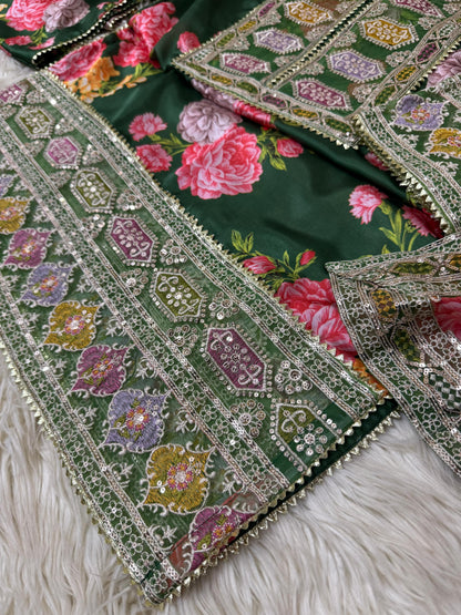 Stitched Silk Sequence Embroidery