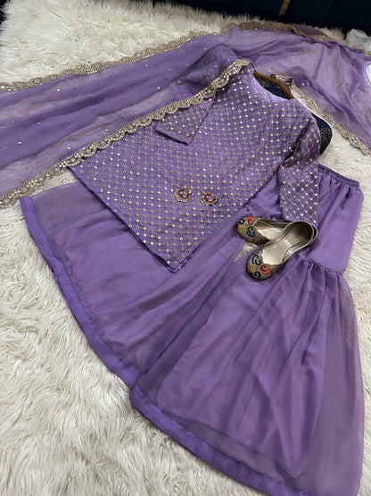 9mm Sequence Work Stitched Dress