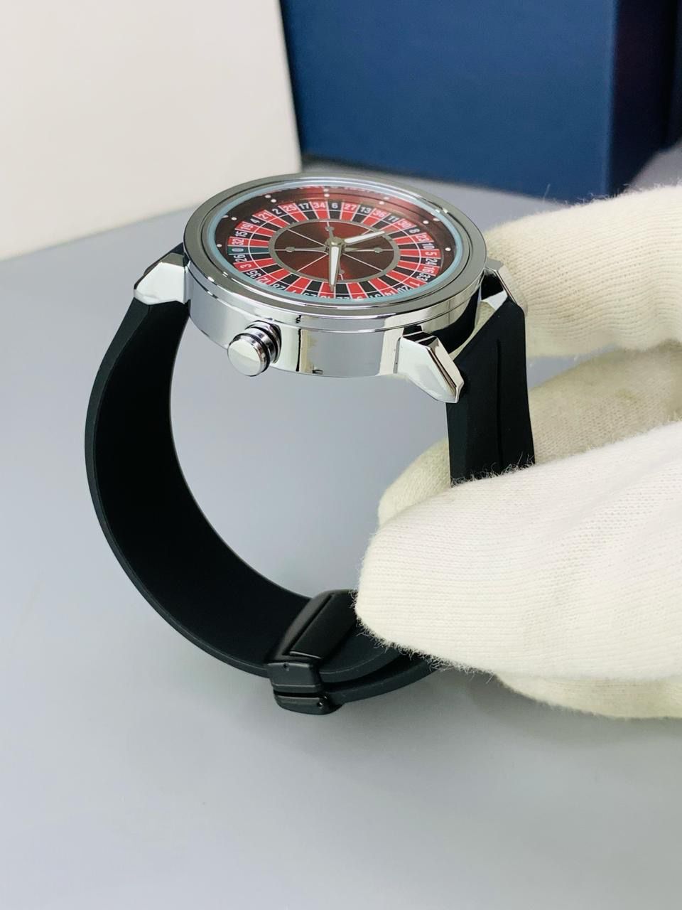 HERYI Casino Dial Rotating Watch With Rubber Strap | Trendy Water Resistant Watch | Branded Watch ⌚