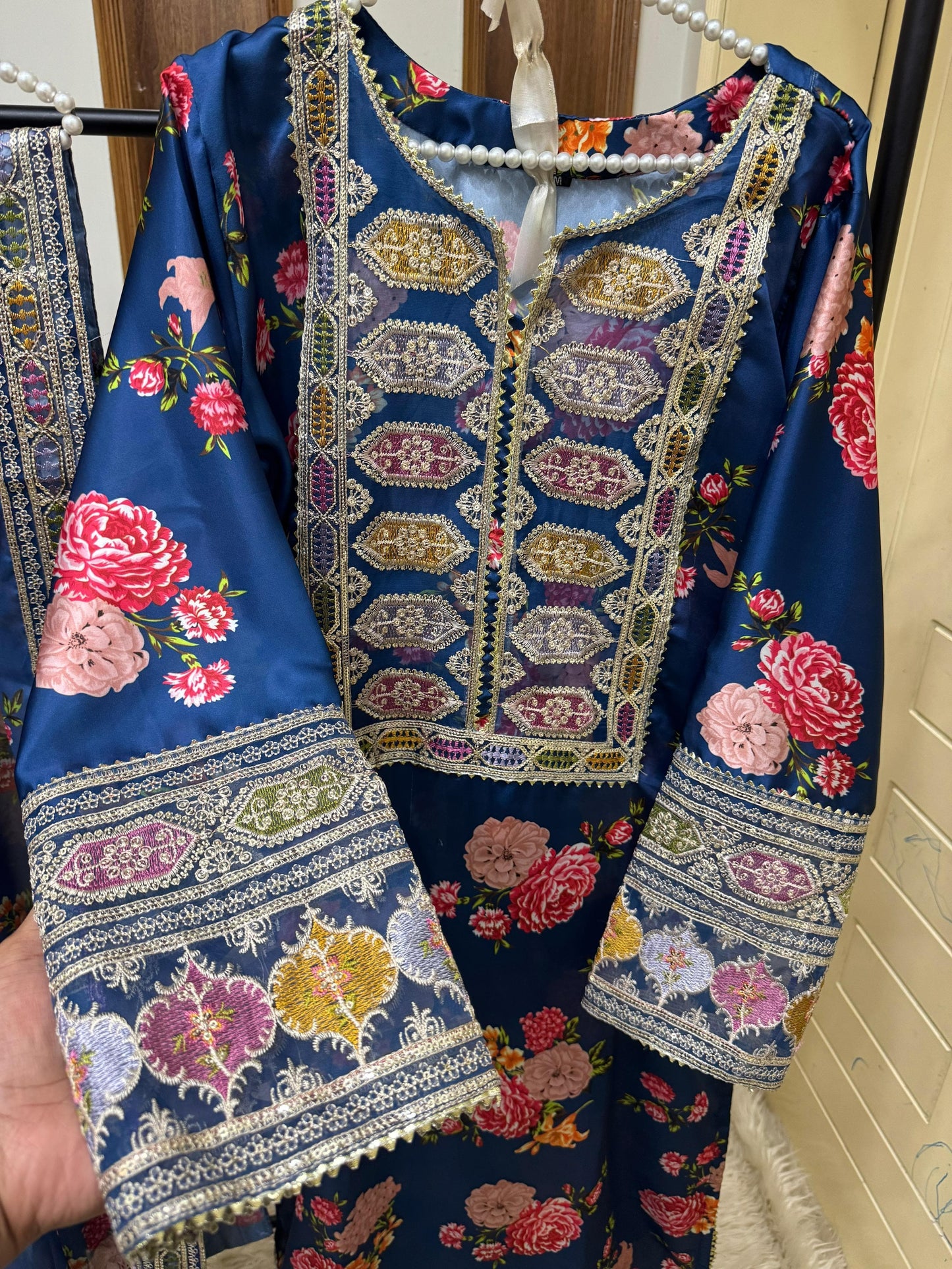 Stitched Silk Sequence Embroidery