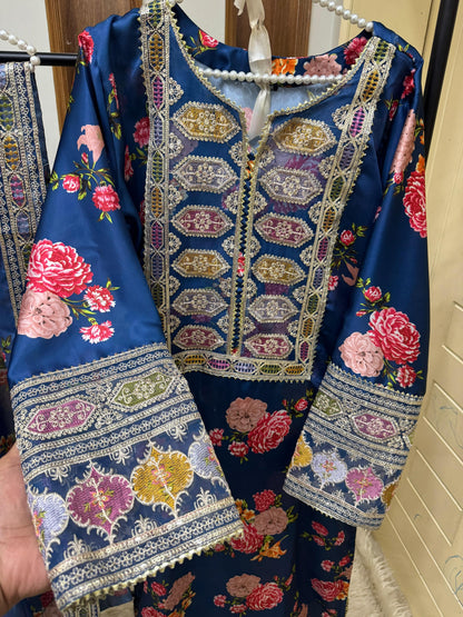 Stitched Silk Sequence Embroidery