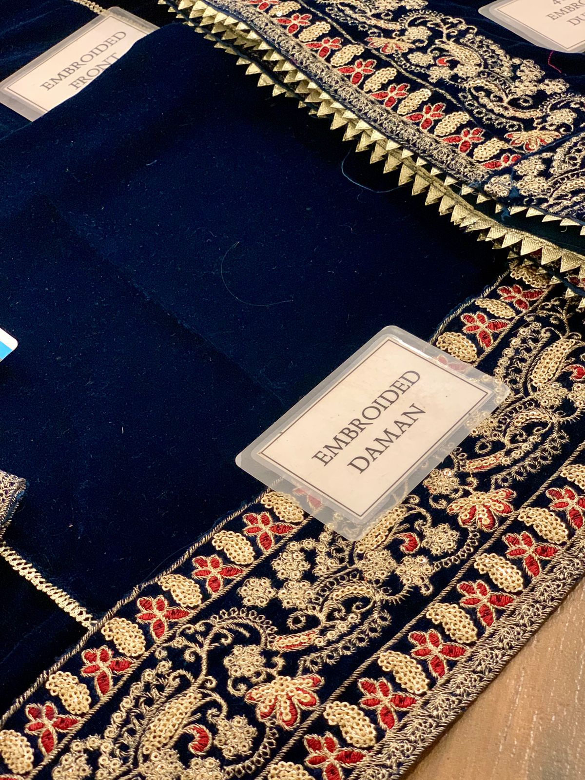 Velvet Embroidery Dress Winter| Embroidery Party Dress| Wedding Wear 2025| Velvet Fancy Dress