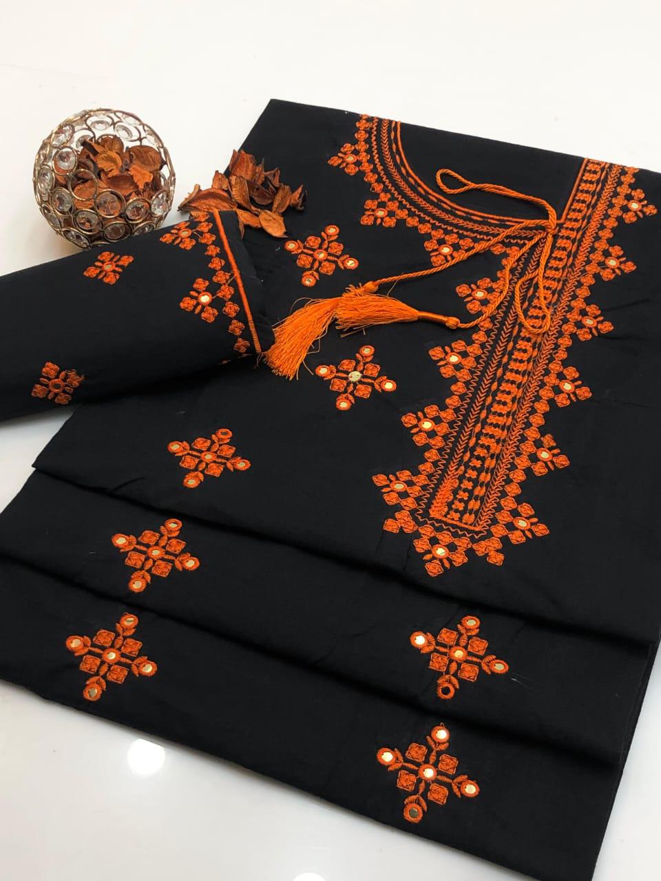 New Winter Collection| Polly Cotton 2 Piece Suit | Embroidery 2 Piece Dress