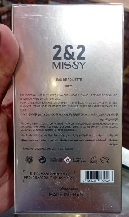 Imported Original Swiss Brand Perfume 2&2 For Men 100ml Long Lasting | Long Lasting Perfume For Men's