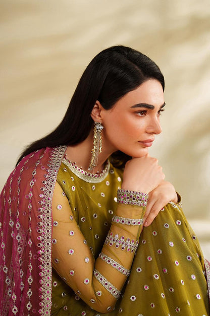 ZARIF Unstitched Chiffon Suit | Sequence Work Dress | Chiffon Suit Pakistan | Party Wear Dress | Zarif Replica Dress