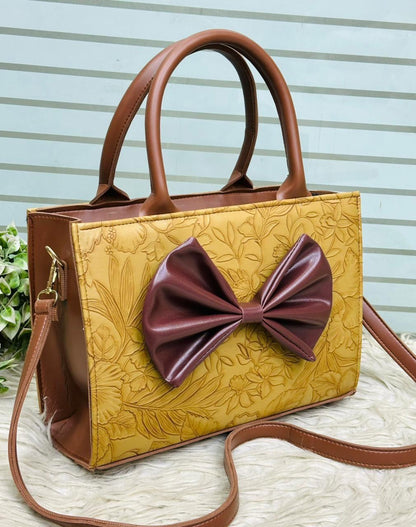 Master Quality Bow Style Printed Handbags for Women | Medium Size | Stylish & Unique Handbags |