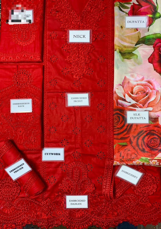 Mushq Valentina Brand | Embroidered Lawn Dress | Luxury Lawn Collection | Beautiful Unstitched Lawn Embroidery Dress | Branded Dress For Girl's