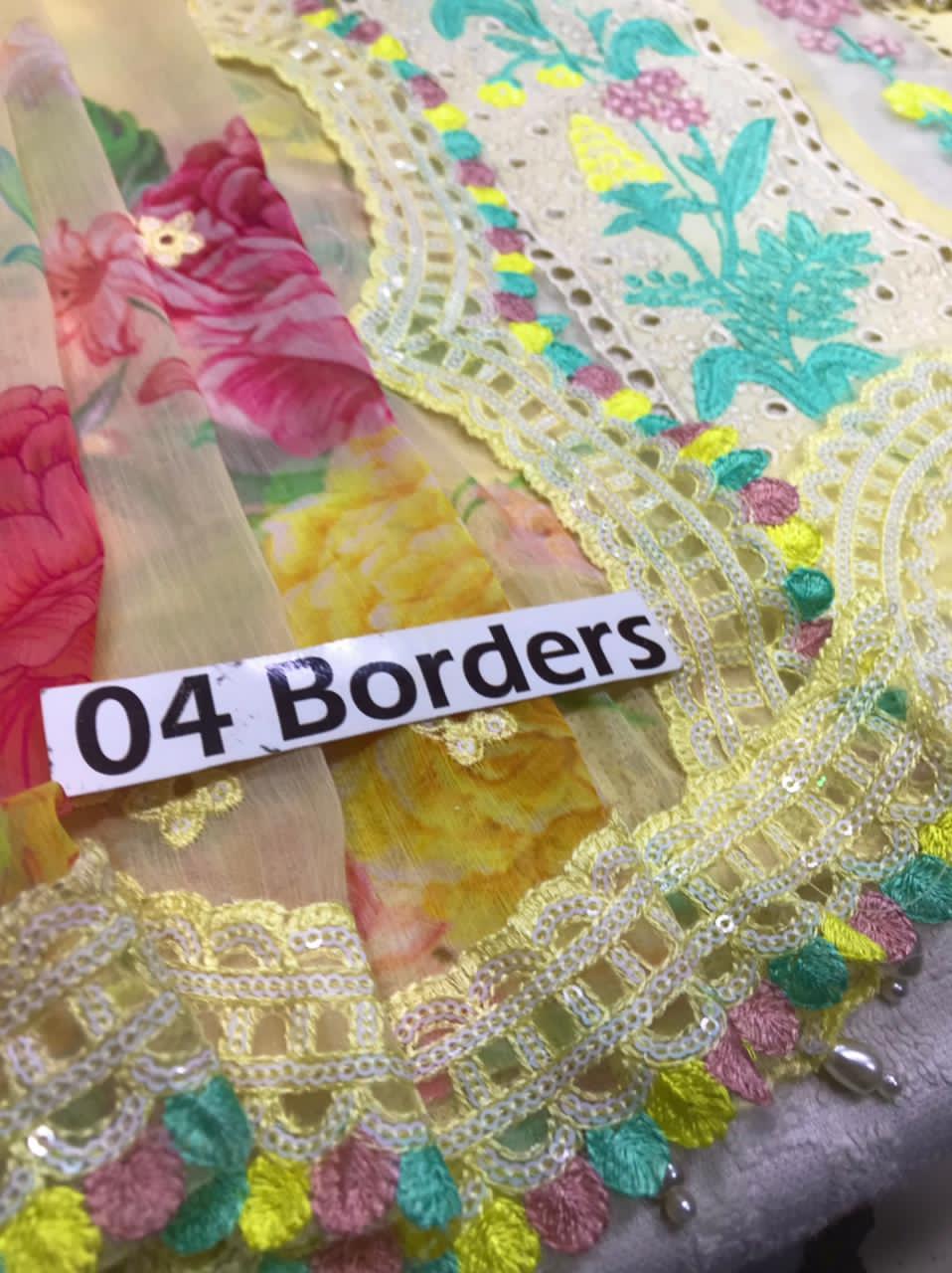 Maria B Luxury Cotton Light Lemon Yellow | Heavy Embroidered Chicken Kari Suit | Branded Lawn Cotton Chikankari Dress