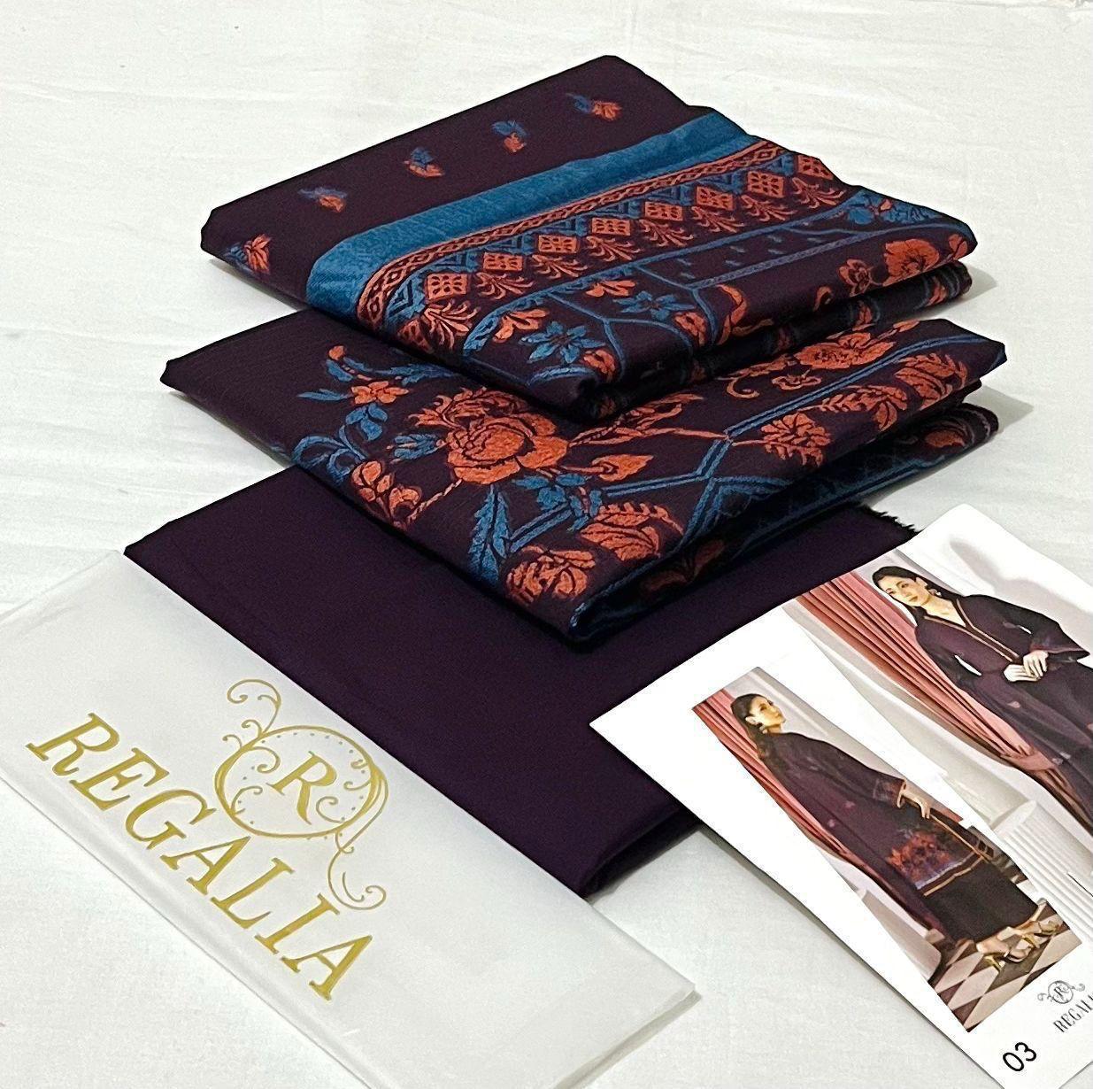 REGALIA Cotton Jacquard Collection 2026 | Digital Printed Jacquard Suit Original | Brand Dress For Girl's