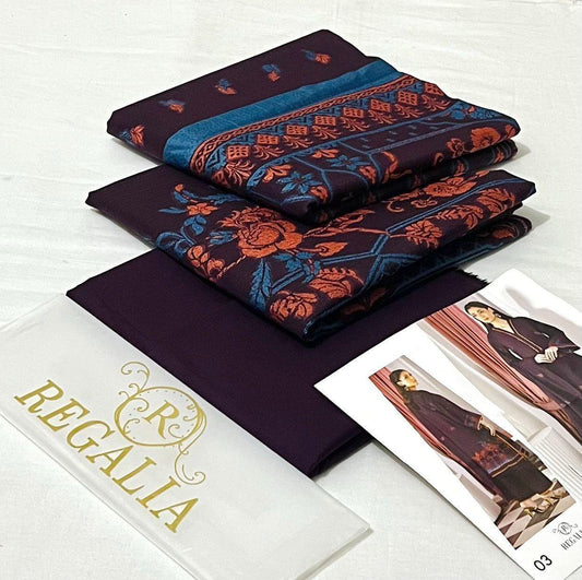 REGALIA Cotton Jacquard Collection 2026 | Digital Printed Jacquard Suit Original | Brand Dress For Girl's