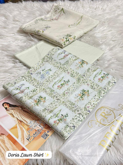 Regalia Doria Lawn 3PC Vol 1 | Original Summer Suit 2026 | Doria Lawn Dress | Lawn Printed Dress Premium Quality