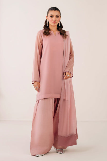 Baroque Luxury Chiffon 3PC Suit | Pearl Chiffon Dress | Stitched Stylish Dress | Formal Chiffon Dress