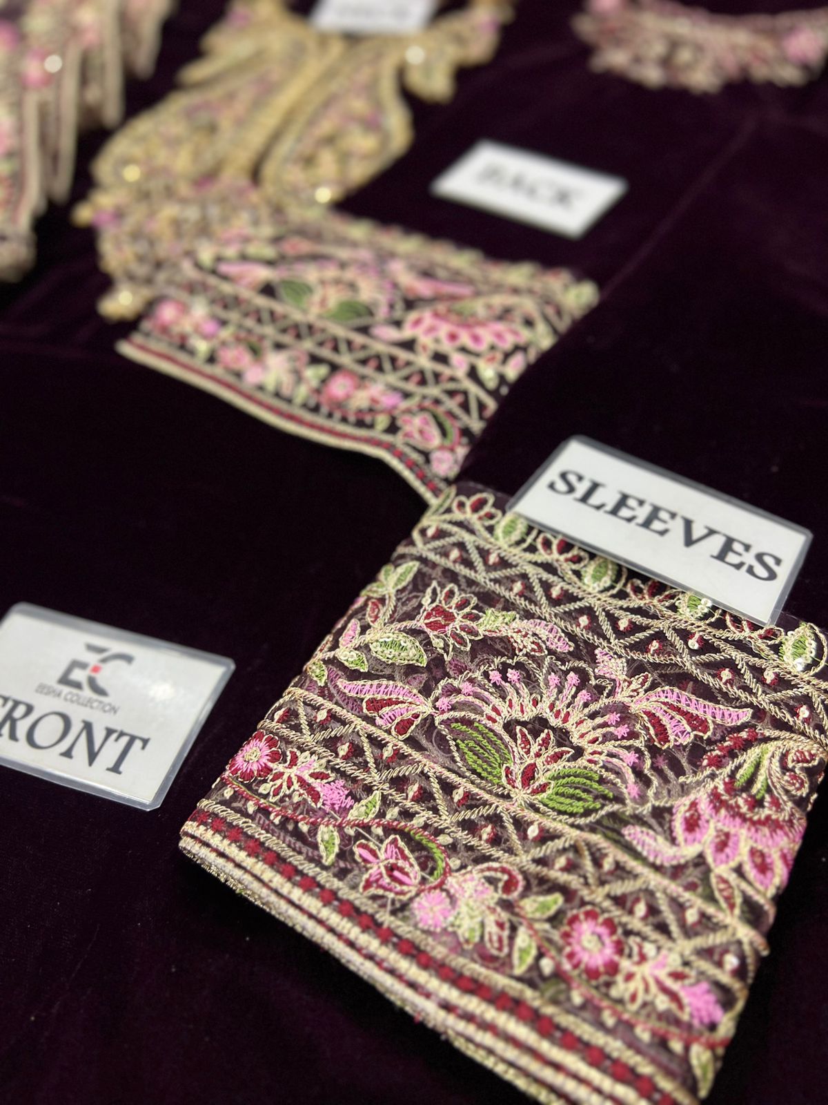 Batik Luxury Embroidery Velvet Dress| Party Dress For Girl's| Wedding Wear For Girl's| Velvet Fancy Dress| New Velvet Dress