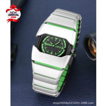 Men’s Casual Sports Style Watch With Fiber Chain | Lightweight Quartz Watch | Men's Stylish Watch ⌚