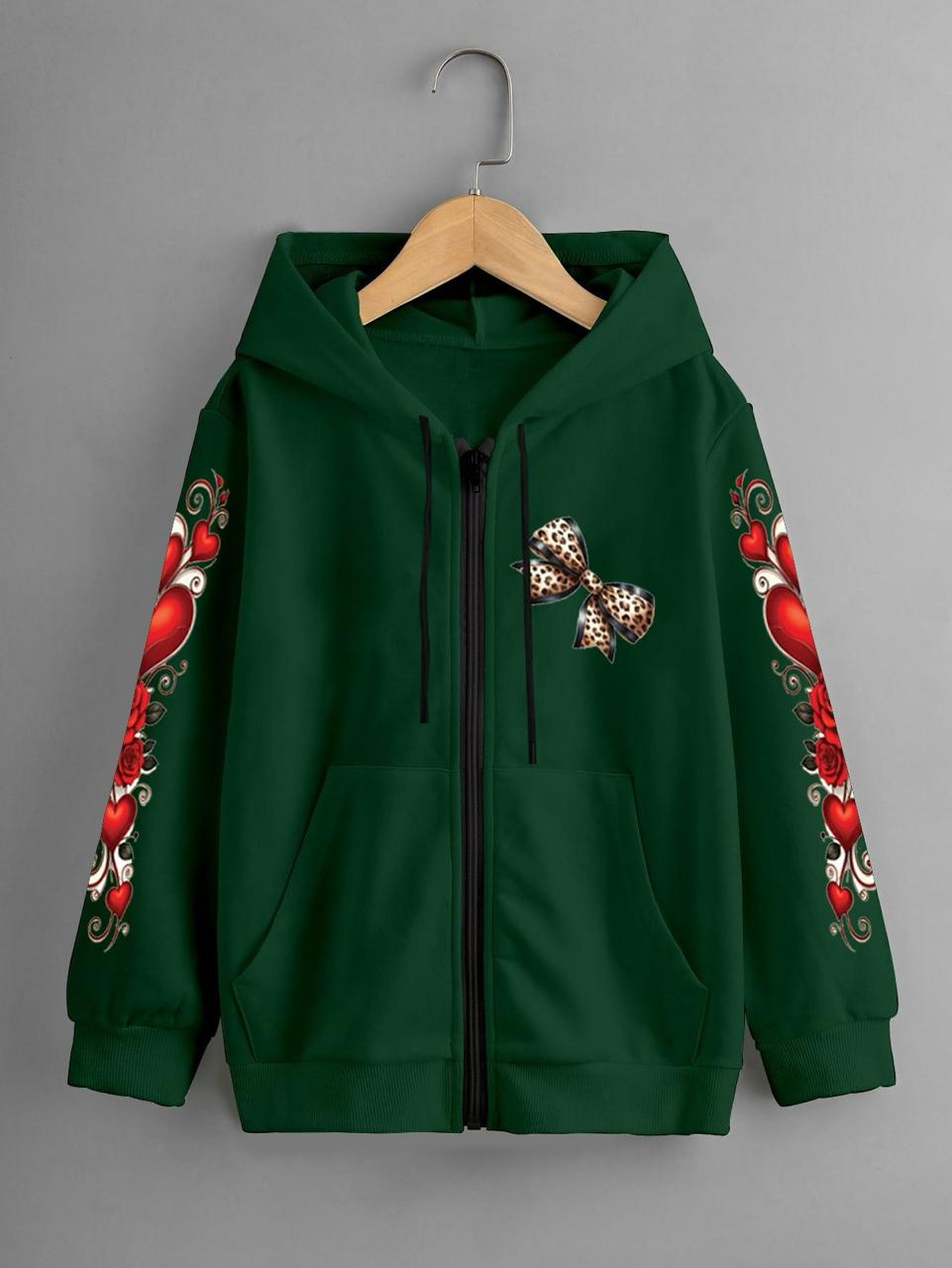 Girls Zipper Jacket 🧥| Hoodie For Girl's| Winter Fleece Fabric Jacket For Girl's