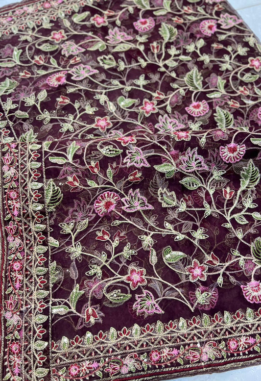 Batik Luxury Embroidery Velvet Dress| Party Dress For Girl's| Wedding Wear For Girl's| Velvet Fancy Dress| New Velvet Dress