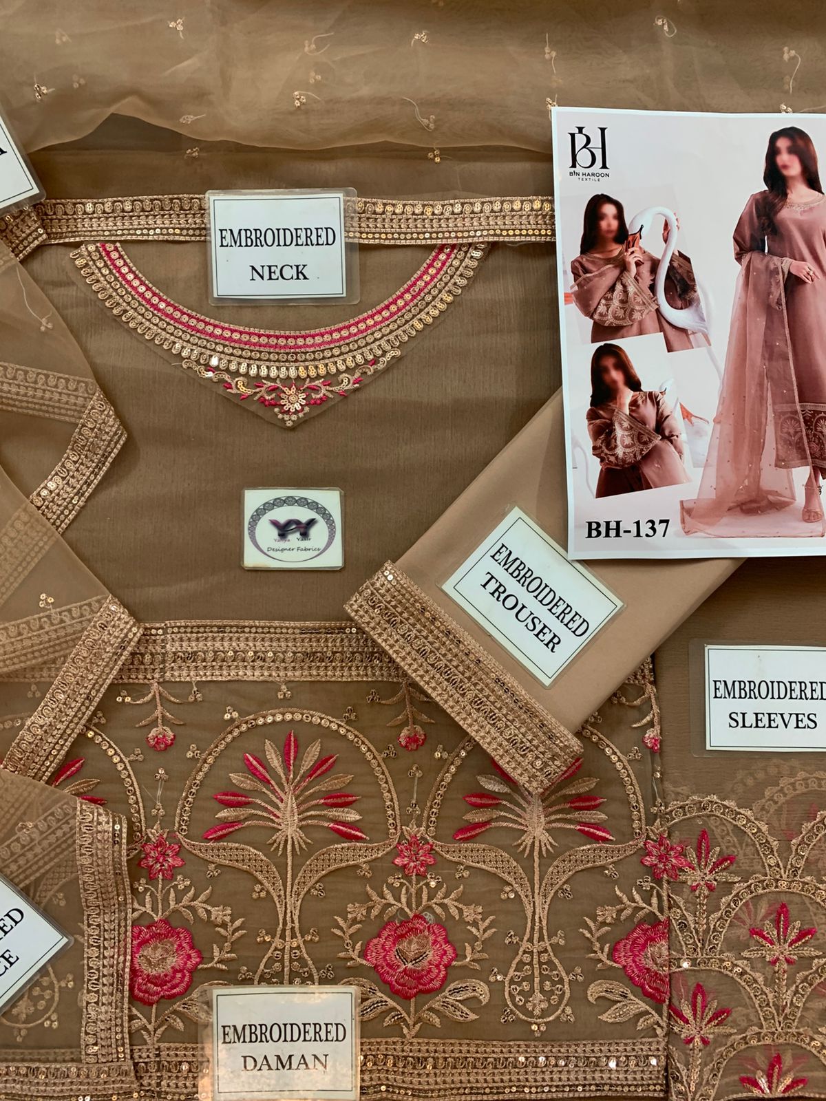 Unstitched Chiffon | Embroidered Chiffon And Organza Dress | Luxury Chiffon Dress | Party Wear Dress | Wedding Stylish Wear