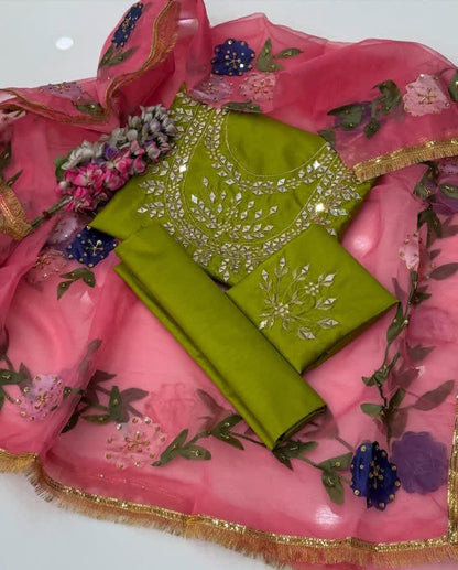 Traditional Dress| wedding Wear| Party Dress For Girl's| Fancy Mirror Zari Work Dress 👗