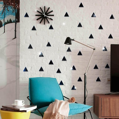 Acrylic 3D Triangle Mosaic Mirror| Wall Stickers|Home Decorations| Room Decorations