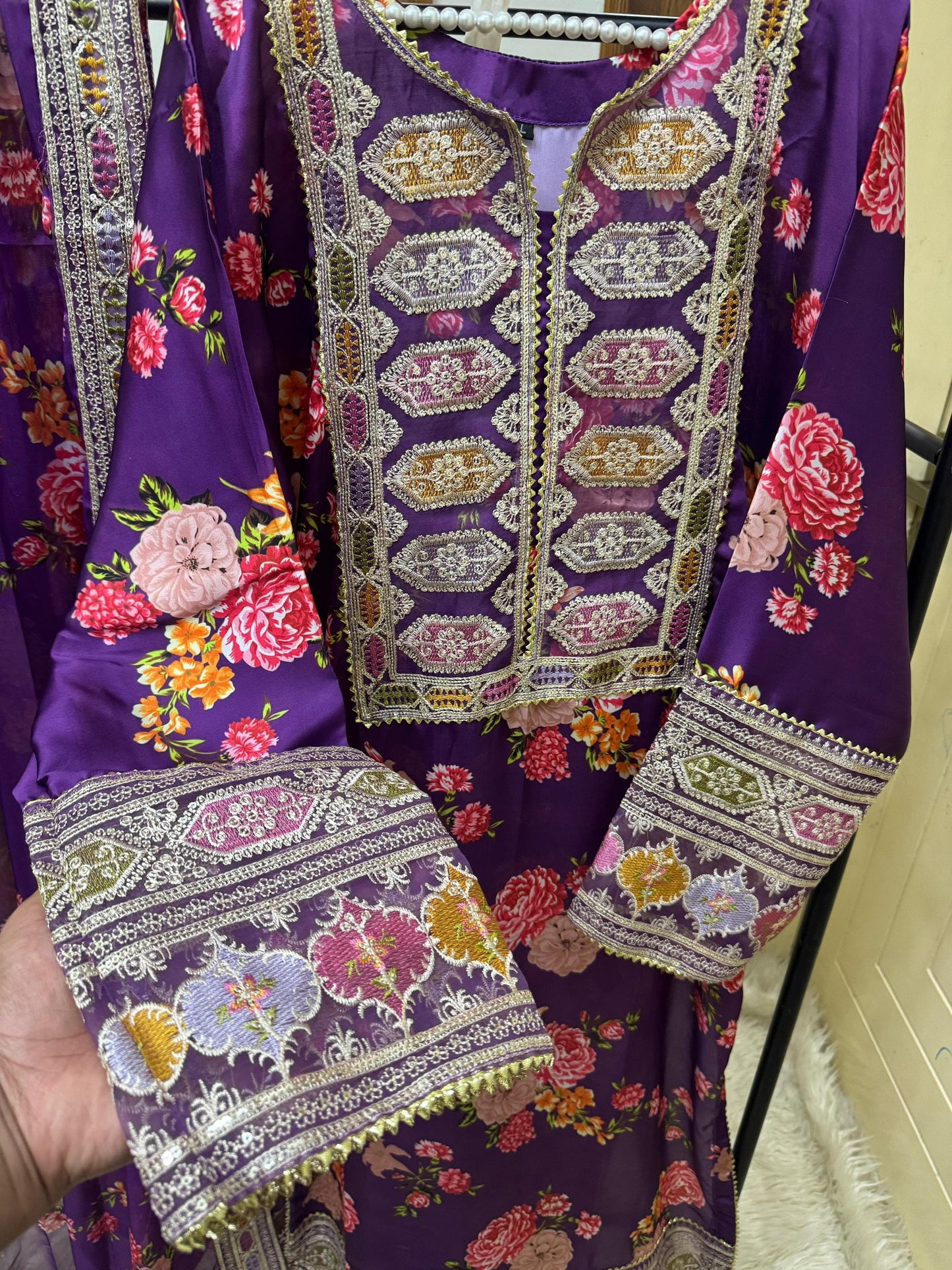 Stitched Silk Sequence Embroidery