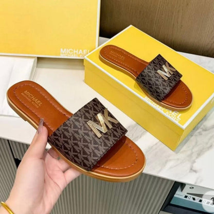 MK Flat Slipper| Branded Slippers For Girls|Michael Kors Slippers|New Arrivals