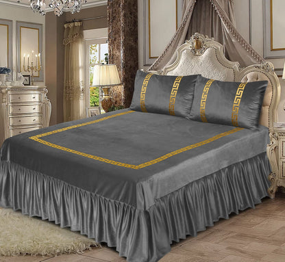 Velvet Bridal Bedsheet| Trending Bedsheets| Shiny Velvet Bedsheet| Beautiful Bedsheet| Velvet Bedsheet| Luxury Style Bedsheet