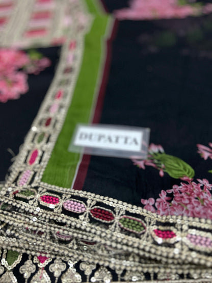 Sabyasachi Lawn Hit Code | Premium Lawn 2026 Unstitched 3PC  | Embroidery Lawn Dress | Branded Dress For Girl's