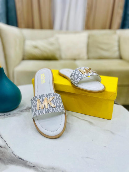 MK Flat Slipper| Branded Slippers For Girls|Michael Kors Slippers|New Arrivals