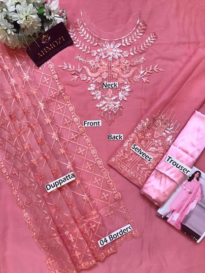 Baroque Fancy Dress|Chiffon Fabric