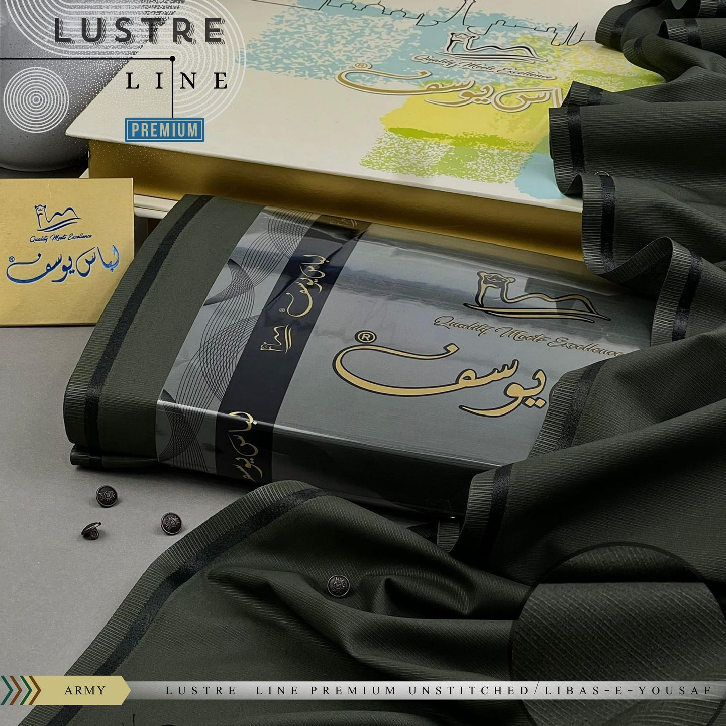 Libas-e-Yousaf Premium Unstitched Fabric | Four-Season Luxury Fabric for Men | Libas-e-Yousaf Fabric | Branded Dress For Men's