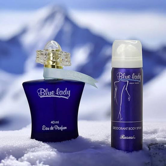 Blue Lady Perfume & Body Spray Set – Pack of 2 | Master Copy Perfume | Long Lasting Perfume With Body Spray | Ladies Perfume