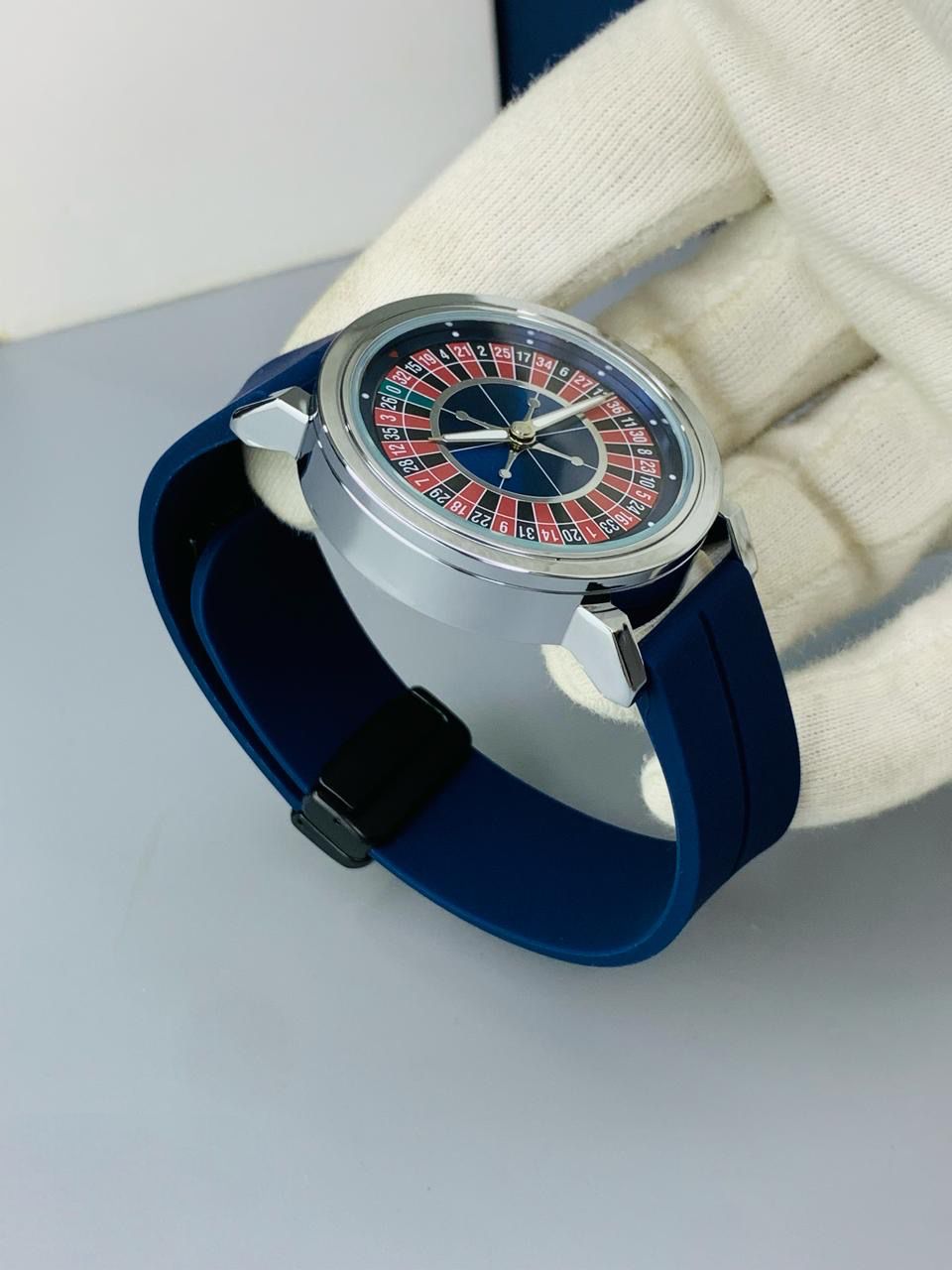 HERYI Casino Dial Rotating Watch With Rubber Strap | Trendy Water Resistant Watch | Branded Watch ⌚