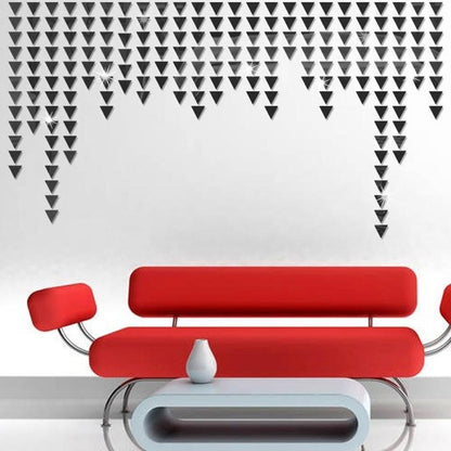 Acrylic 3D Triangle Mosaic Mirror| Wall Stickers|Home Decorations| Room Decorations