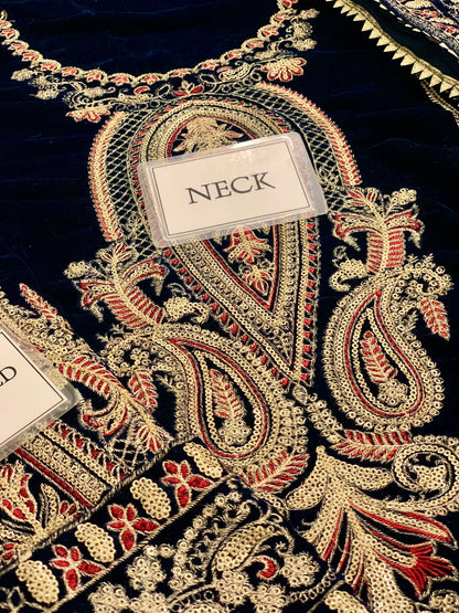 Velvet Embroidery Dress Winter| Embroidery Party Dress| Wedding Wear 2025| Velvet Fancy Dress