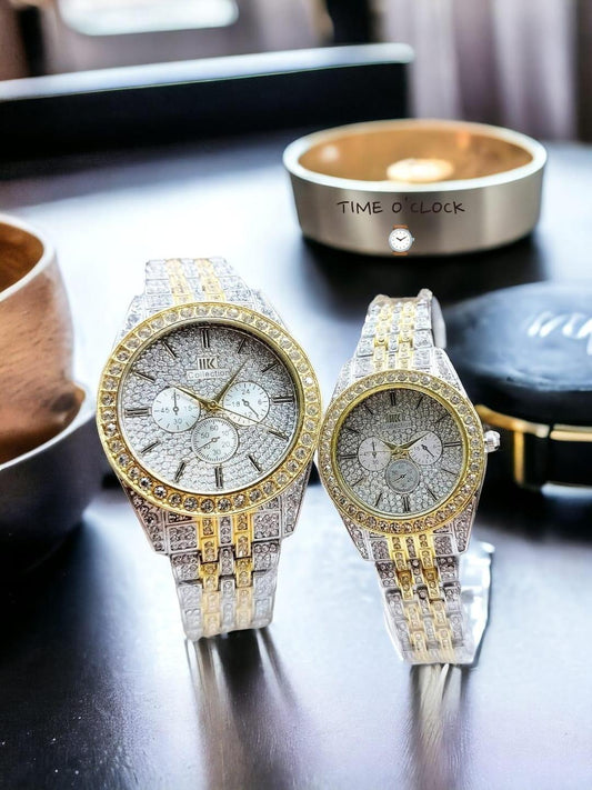Stainless Steel Couple Watch – His & Hers Matching Set| Couple Watch| New Couple Watch ⌚