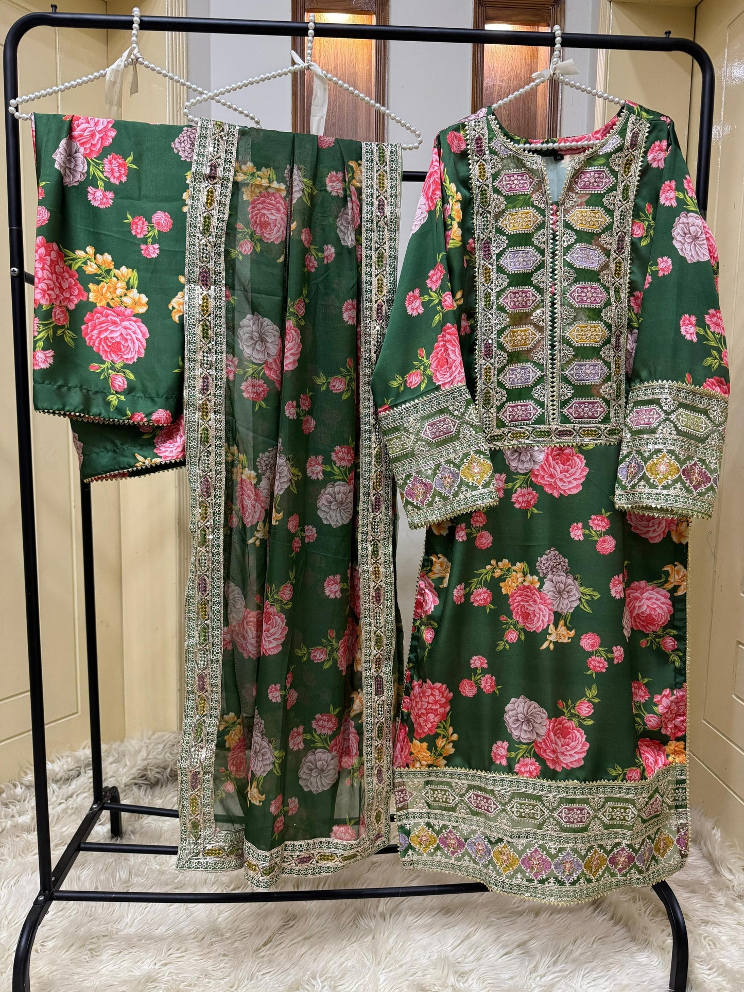 Stitched Silk Sequence Embroidery