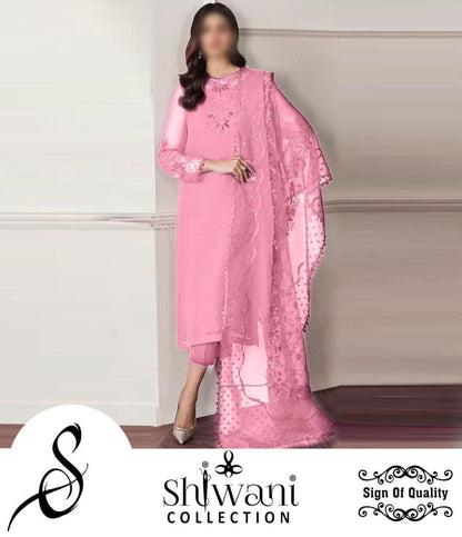 Baroque Fancy Dress|Chiffon Fabric